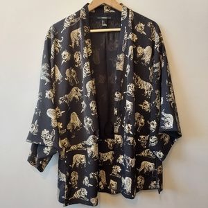 Cool tiger oversized kimono style cardigan